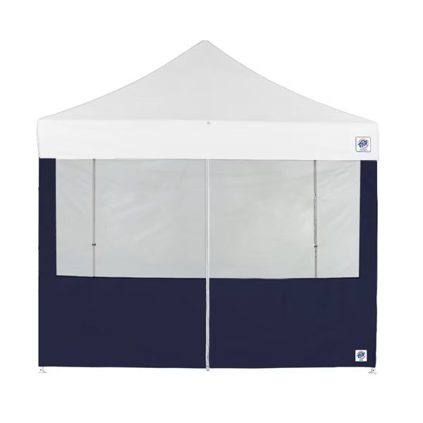 TAA Compliant Food Booth Middle Zipper  Sidewall, 8' W x 8' H, Navy Blue, E-Z Up, Mfr#: SW3FBFXTM8NB